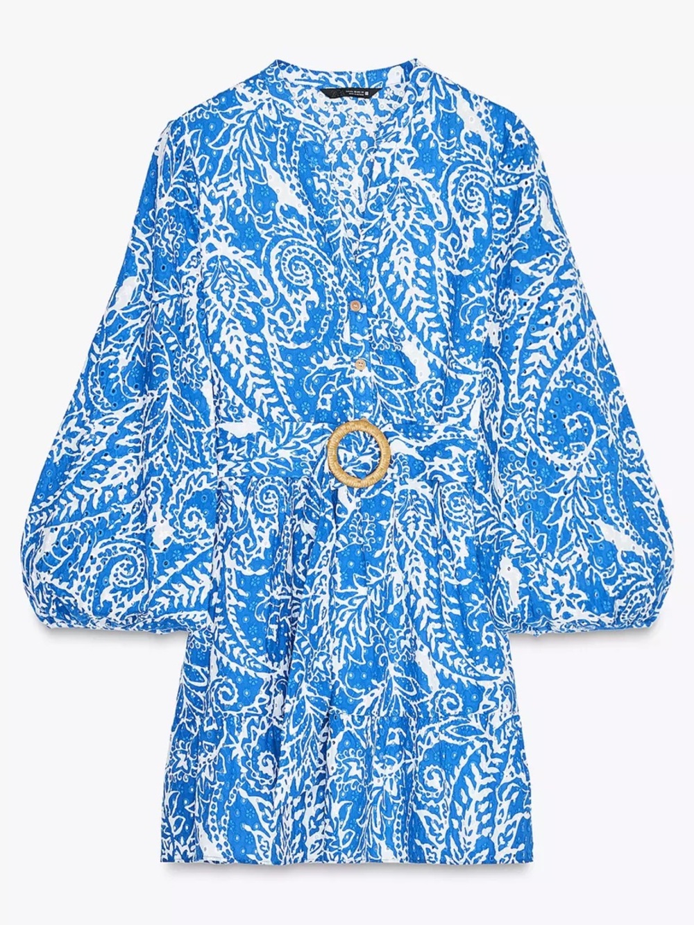 Zara embroidered belted mini shirt dress 

Good used condition - worn once